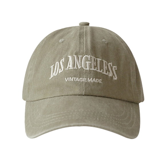 Yuanlong Unisex Baseball Cap Letter Embroidered Curved Brim Adjustable Cap Washable Sports Caps