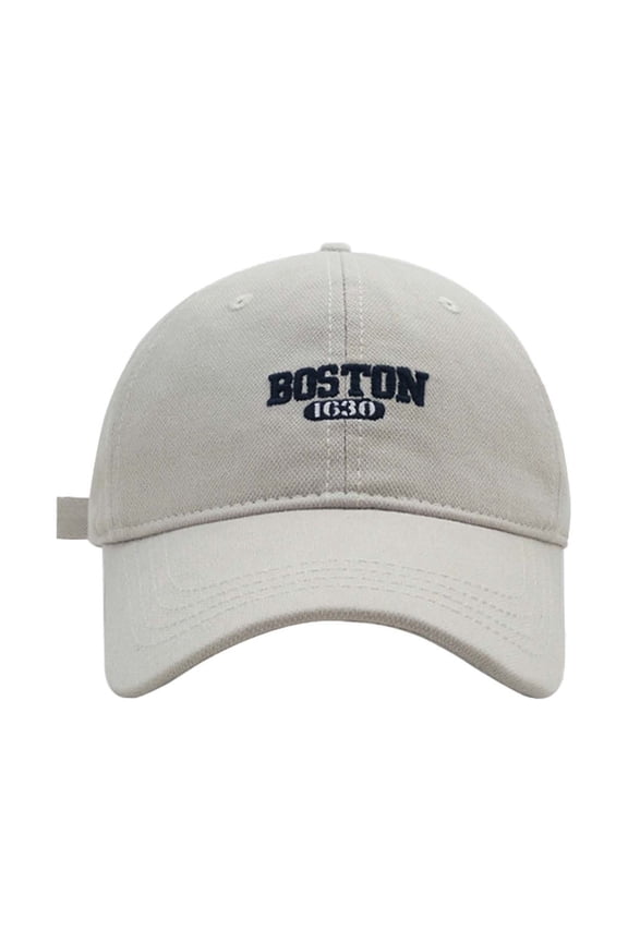 Unisex Baseball Cap Letter Embroidered Sun Hat Curved Brim Personality Stylish Hiking Headwear