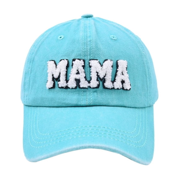 Yuanlong Unisex Baseball Cap Print Curved Brim Dome Top Cap Distressed Washed Versatile Sports Headwear
