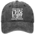 thumbnail image 1 of Yuanlong Unisex Baseball Caps Distressed Washed Printed Curved Brim Baseball Cap Stylish Adjustable Hat, 1 of 2