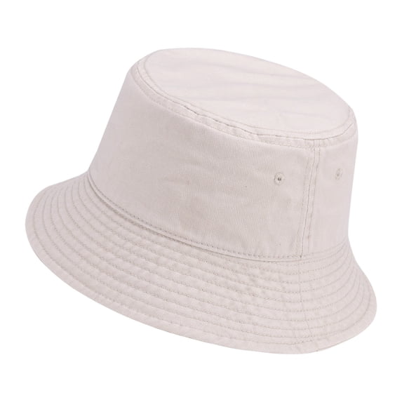 Yuanlong Unisex Bucket Hat Wide Brim Summer Sun Hat Solid Color Minimalist Versatile Outdoor Activity Headwear