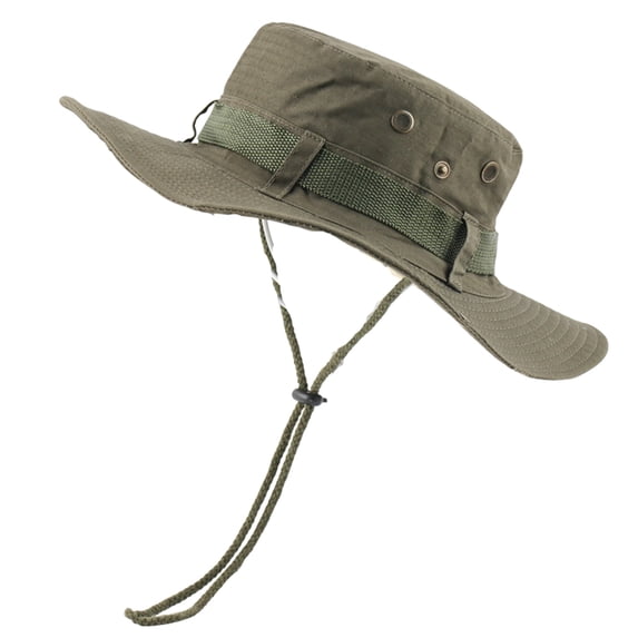 Yuanlong Unisex Bucket Hat With Adjustable String Wide Brim Outdoor Hats Breathable Travel Sun Hat