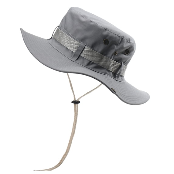 Yuanlong Unisex Bucket Hat With Adjustable String Wide Brim Outdoor Hats Breathable Travel Sun Hat