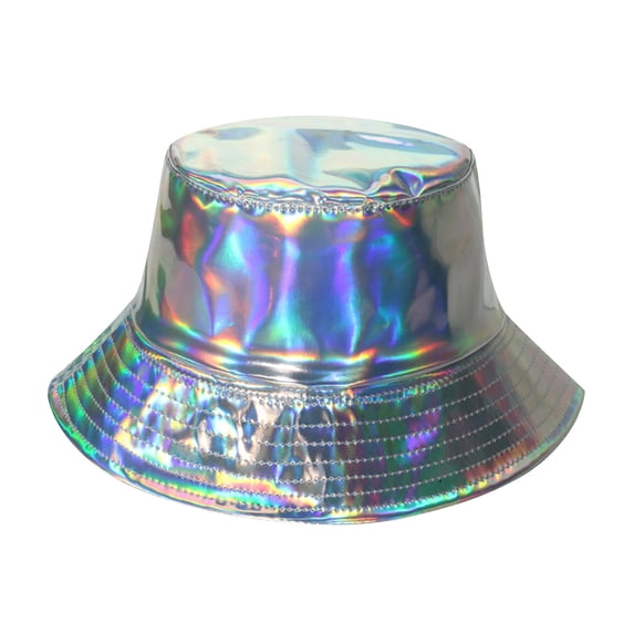 Yuanlong Unisex Hat Glitter Bucket Hat Hip Hop Street Style For Stage Performance Party Outdoor Daily Headwear