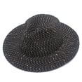 thumbnail image 1 of Yuanlong Unisex Sequined Fedora Hat Summer Straw Sun Hat Breathable Stylish Outdoor Activity Headwear, 1 of 5