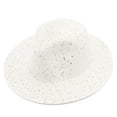 thumbnail image 1 of Yuanlong Unisex Sequined Fedora Hat Summer Straw Sun Hat Breathable Stylish Outdoor Activity Headwear, 1 of 4
