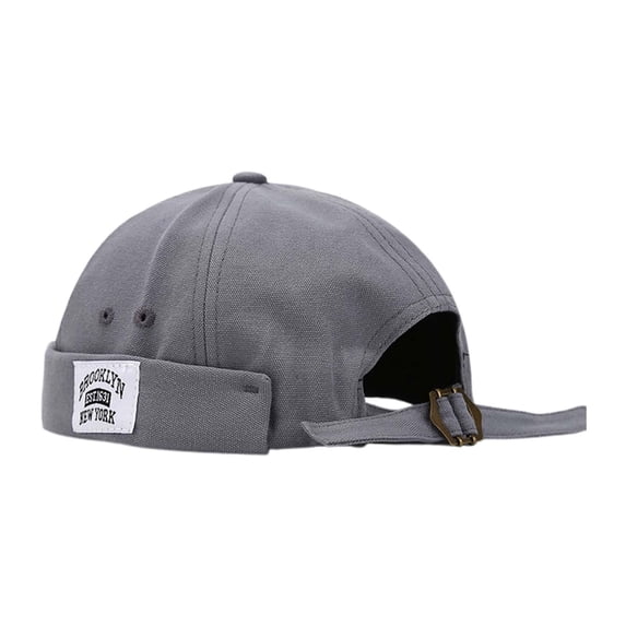 Yuanlong Unisex Skull Cap Print Brimless Round Top Adjustable Hat Solid Color Stylish Outdoor Activities Sun Hat