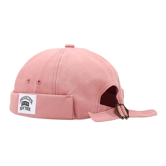 Yuanlong Unisex Skull Cap Print Brimless Round Top Adjustable Hat Solid Color Stylish Outdoor Activities Sun Hat