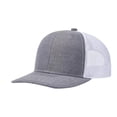 thumbnail image 1 of Yuanlong Unisex Trucker Hat Color Block Mesh Baseball Cap Trendy Dome Design Everyday Ponytail Hat, 1 of 3