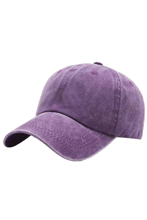 Unisex Washed Baseball Cap Curved Brim Cap Soft Top All Seasons Outdoor Activities Headwear