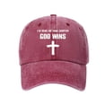 thumbnail image 1 of Yuanlong Unisex Washed Baseball Cap Embroidered Cross All-Season Cap Graphic Print Stylish Beach Vacation Headwear, 1 of 3
