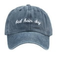 thumbnail image 1 of Yuanlong Unisex Washed Baseball Cap Letter Embroidered Cap Curved Brim Classic Outdoor Travel Sports Hat, 1 of 5