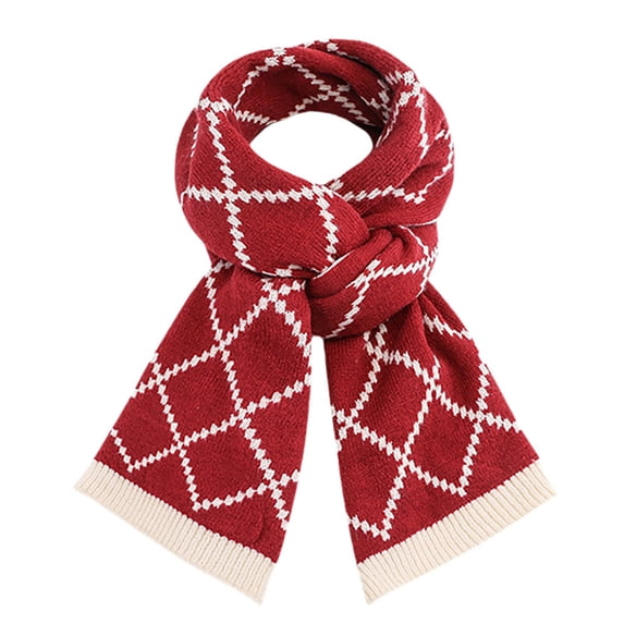 Yuanlong Winter Scarves Christmas Themed Pattern Long Knitted Shawl Scarf Holiday Funny Warm Neck Gaiter For Women & Men