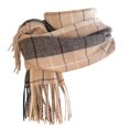 thumbnail image 1 of Yuanlong Winter Scarves Clearance Classic Checkered Thick Fringe Warm Shawl Wraps For Cold Weather Capes Scraf One Size, 1 of 6