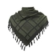 thumbnail image 1 of Yuanlong Winter Scarves Double-Layer With Fringed Triangle Plaid Cotton Scarf Outdoor Casual Warm Shawls Wraps One Size, 1 of 2