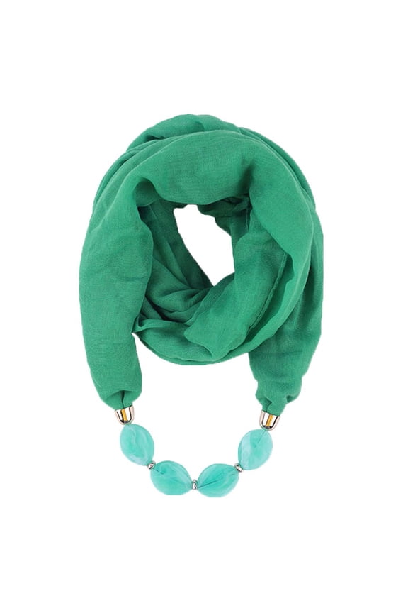 Winter Scarves Fall Solid Color Linen Yarn Neckband Neck Gaiter Ethnic Style Soft Warm Necklace Scarf One Size
