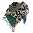 thumbnail image 1 of Yuanlong Winter Scarves Imitation pashm color blocked leopard Fringed Wraps Shawls Autumn daily Wear Comfortable Scarf, 1 of 6