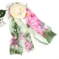 thumbnail image 1 of Yuanlong Womens Scarves Spring Ink Floral Printed Long Thin Wraps And Shawls Ladies Neckerchief Fashion Lightweight Scarf, 1 of 2