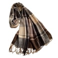 thumbnail image 1 of Yuanlong Womens Scarves Vintage Plaid Tassel Thick Fluffy Winter Warm Neck Wraps Cozy Soft Retro Versatile Casual Scarves, 1 of 9