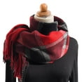 thumbnail image 1 of Yuanlong Winter Scarves Oversized Classic Plaid Knitted Tassel Shawls Wraps Ourdoor Versatile neckwear Ladies Soft Scarf, 1 of 4