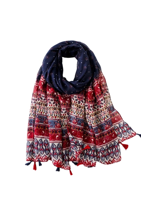 Winter Scarves Poncho Long Open Front Boho Print Scarf Capes With Tassel Outing Neckwear Ladies fashion Shawl