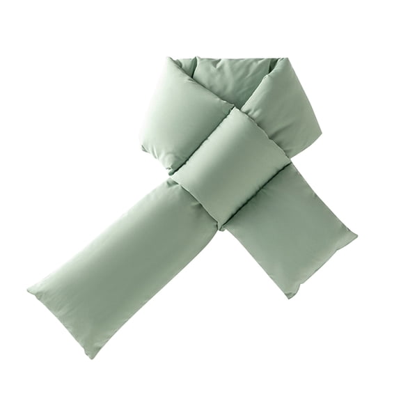 Yuanlong Winter Scarves Pure Color Double-sided Thickened flannel cross neck scarf Autumn Neckwear Warm windproof Scarf