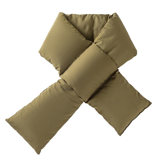 Yuanlong Winter Scarves Pure Color Double-sided Thickened flannel cross neck scarf Autumn Neckwear Warm windproof Scarf