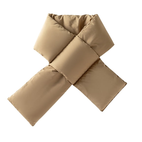 Yuanlong Winter Scarves Pure Color Double-sided Thickened flannel cross neck scarf Autumn Neckwear Warm windproof Scarf