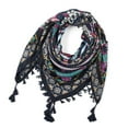 thumbnail image 1 of Yuanlong Winter Scarves Womens Bohemian Knotted Tassel Jacquard Square Shawls And Wraps Ethnic Style Warm Pretty Scarf, 1 of 6