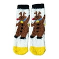 thumbnail image 1 of Yuanlong Winter Socks Christmas Reindeer Printed Fuzzy Thermal Slipper Socks Casual Home Leg Warmers Comfort Floor Socks, 1 of 2