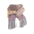 thumbnail image 1 of Yuanlong Women Scarves Winter Classic Color Blocked Tassel Wraps & Shawls Adult Outdoor Thermal Soft Large Blanket Scarf, 1 of 1
