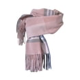 thumbnail image 1 of Yuanlong Women Scarves Winter Classic Color Blocked Tassel Wraps Shawls Daily Thermal Soft Large Blanket Scarf For Adult, 1 of 3