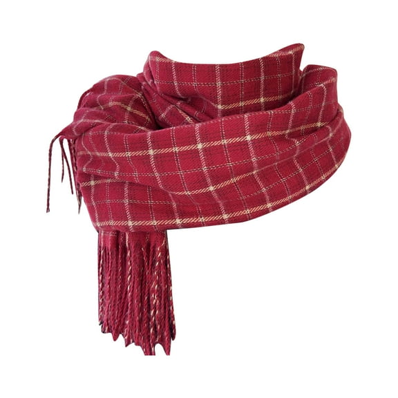 Yuanlong Women Scarves Winter Classic Plaid Printed Long Wraps Shawls With Tassel Outdoor Warm Comfy Large Blanket Scarf