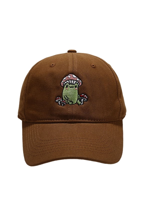 Women's Baseball Cap Cute Cartoon Frog Embroidered Summer Sun Hat Outdoor Sports And Daily Wear Headwear