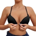 thumbnail image 1 of Yuanlong Women's Bras Push Up Underwire Front Closure Bra Lace Back Bra Spaghetti Straps Support Lift Everyday Wear Bras, 1 of 5