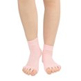 thumbnail image 1 of Yuanlong Women's Five Toe Socks Above-Ankle Seamless Design Sock Solid Color Breathable Minimalist Versatile Holiday Hosiery, 1 of 3