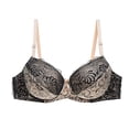 thumbnail image 1 of Yuanlong Women's Lace Bras Push Up Adjustable Spaghetti Straps Underwire Supportive Bra Full Coverage Everyday Day Bras, 1 of 2
