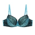 thumbnail image 1 of Yuanlong Women's Lace Bras Push Up Adjustable Spaghetti Straps Underwire Supportive Bra Full Coverage Everyday Day Bras, 1 of 2