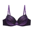 thumbnail image 1 of Yuanlong Women's Lace Bras Push Up Adjustable Spaghetti Straps Underwire Supportive Bra Full Coverage Everyday Day Bras, 1 of 2