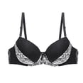 thumbnail image 1 of Yuanlong Women's Lace Bras Push Up Adjustable Spaghetti Straps Underwire Supportive Bra Full Coverage Everyday Day Bras, 1 of 2