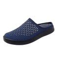 thumbnail image 1 of Yuanlong Women's Mesh Mules Closed Toe Soft Sole Slip On Flat Solid Color Casual Shoes Minimalist Holiday Footwear, 1 of 7