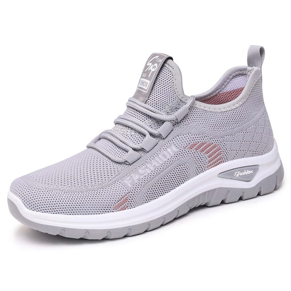 Yuanlong Women's Running Shoes Lace Up Soft Sole Low Top Summer Sneakers Outdoor Sports Athletic Shoes