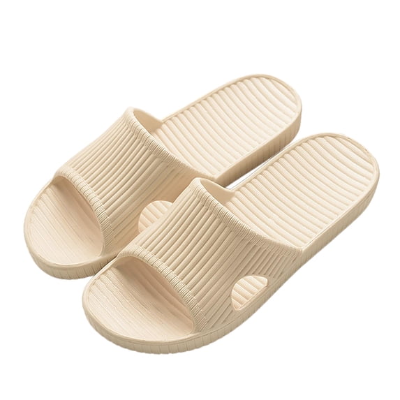 Yuanlong Women's Shower Shoes Single Band EVA Open Toe Slide Slippers Non Lightweight Indoor Bathroom Casual House Slippers