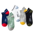 thumbnail image 1 of Yuanlong Women's Socks 5 Pairs No-Show Dog Printed Socks Novelty Stylish Indoor Outdoor Activities Hosiery, 1 of 4