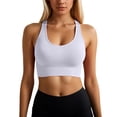 thumbnail image 1 of Yuanlong Women's Sports Bras Crisscross Back Seamless Wireless Yoga Bra Soft Stretchy Supportive Lift Running Workout Bra, 1 of 4