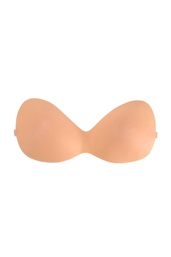 Womens Backless Strapless Bra Adhesive Nipple Cover Silicone Reusable Bra Lift Push Up Pads Waterproof Non Bra