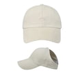 thumbnail image 1 of Yuanlong Womens Baseball Cap Small Heart Letter Embroidery Adjustable Ponytail Hat Stylish Casual Outdoor Sun Headwear, 1 of 3