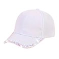 thumbnail image 1 of Yuanlong Womens Baseball Cap Sparkling Rhinestone Decor Versatile Sun Hat Summer Casual Trendy Headwear, 1 of 6