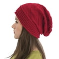 thumbnail image 1 of Yuanlong Womens Beanie Hat Slouchy Ruched Knit Winter Warm Skull Cap Stretchy Soft Windproof Casual Elegant Outdoor Headwear, 1 of 4