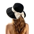 thumbnail image 1 of Yuanlong Womens Bucket Hats Knot Split Brim Hat Elegant Casual Daily Wear Summer Travel Style Sun Hat, 1 of 5